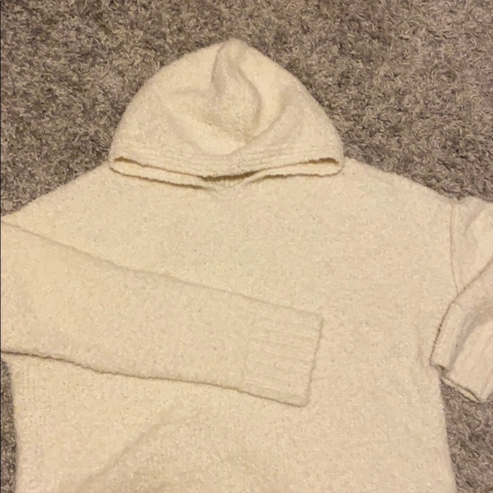 Wooly hooded sweater